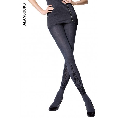 A143- Fashion tights with designs 120D