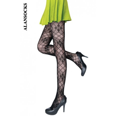 DF1211-Fishnet tights with patterns 
