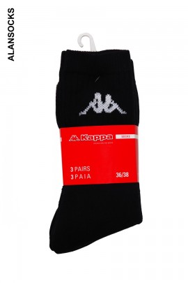 K002- 3 pairs (1 package) of KAPPA tennis socks