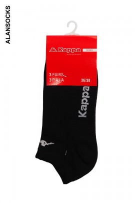 K006- 3 pairs (1 package) of KAPPA short socks