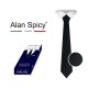 YL1901- ALAN SPICY - Cravate unie classique pour hommes (12 pièces)