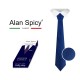 YL1901- ALAN SPICY - Cravate unie classique pour hommes (12 pièces)