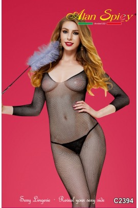 C2394- Sexy Lingerie: Bodystocking in mesh knit