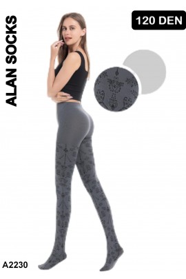 A153- Fashion tights with designs 120D