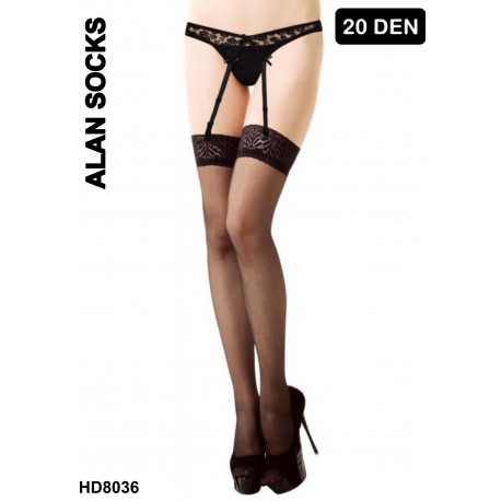 Hd8036- Classic stockings with garters