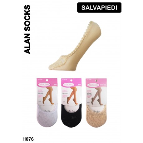 H076- Footsavers anti-slip in lace